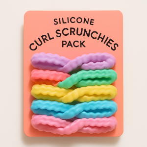 Silicone Curl Scrunchies Pack