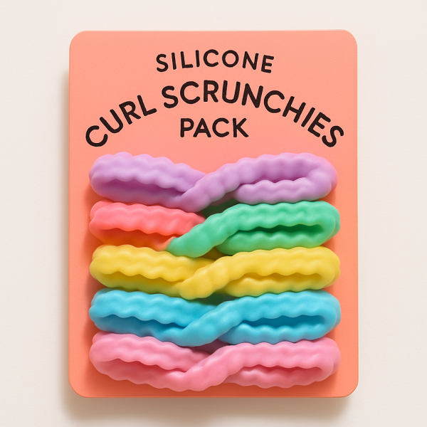Silicone Curl Scrunchies Pack